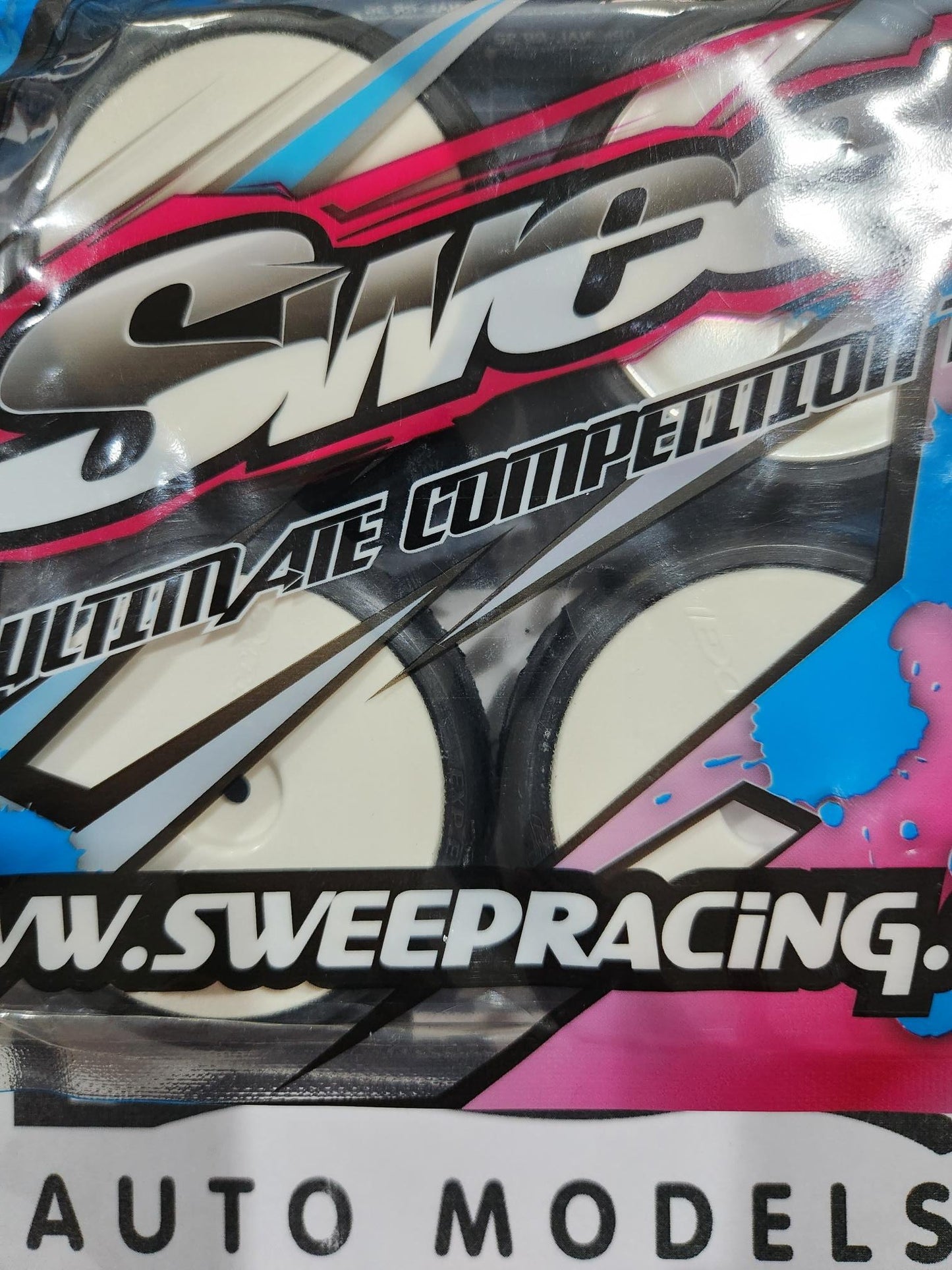 Sweep Racing EXP EVO-R Pro compound Pre-Glued Set Touring Car Rubber Tires 24mm 36deg