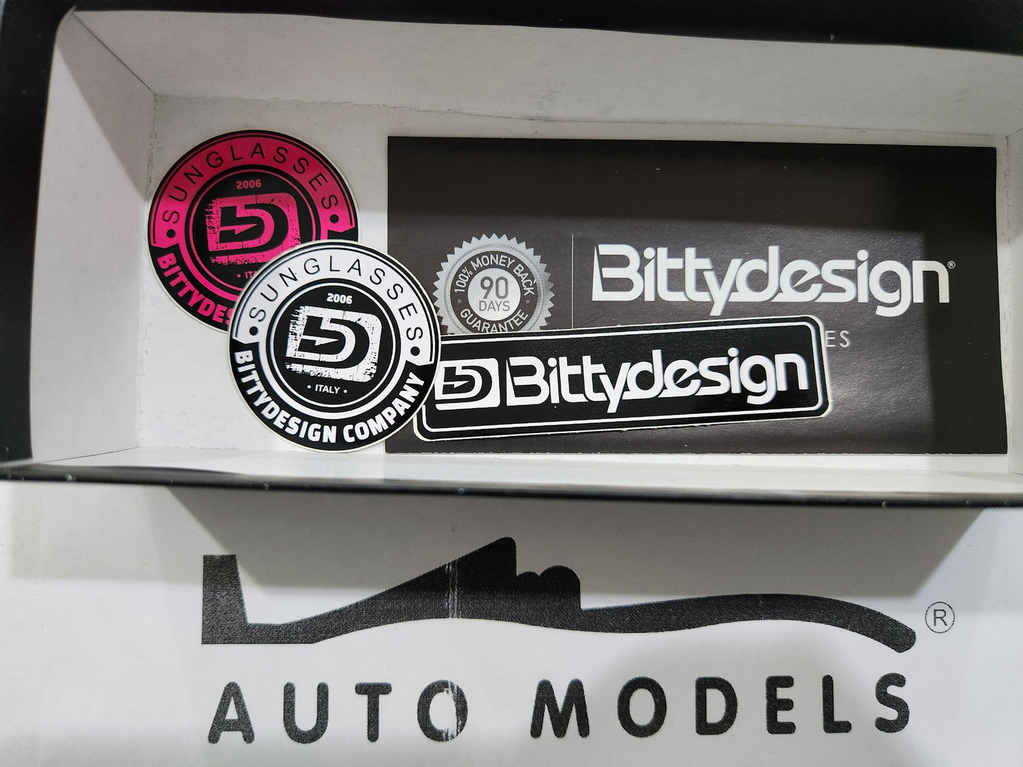 Bittydesign Claymore Collection White 'RACE' sunglasses