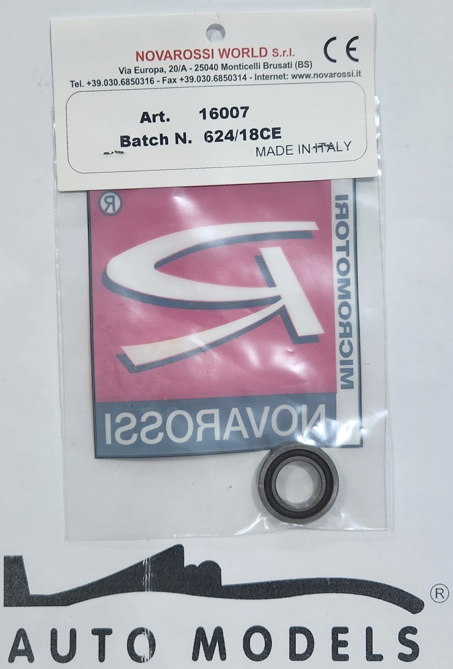 Novarossi Rear B.B 3.5cc 14.5×26×6mm 10 Ceramic Pcs