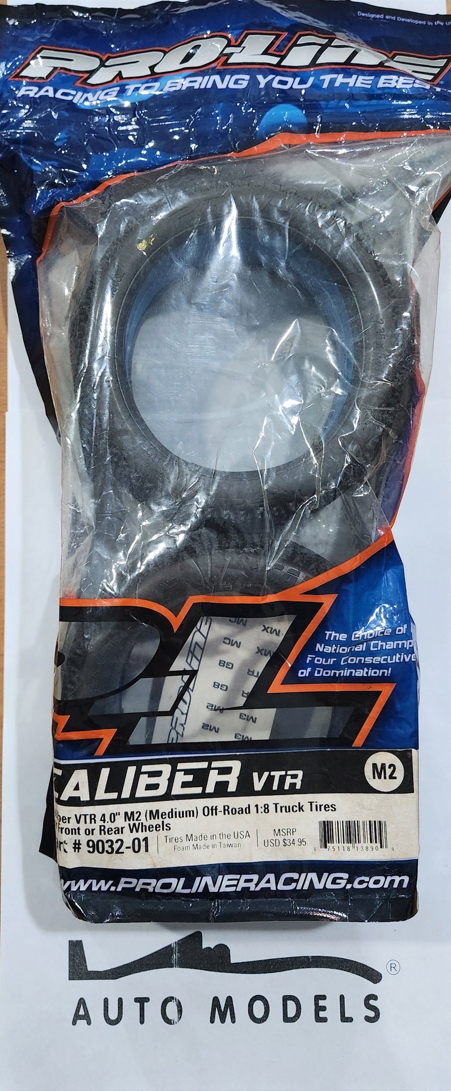 Proline Caliber VTR 4.0" M2 (Medium) Off-Road 1:8 Truck Tires for Front or Rear Wheels