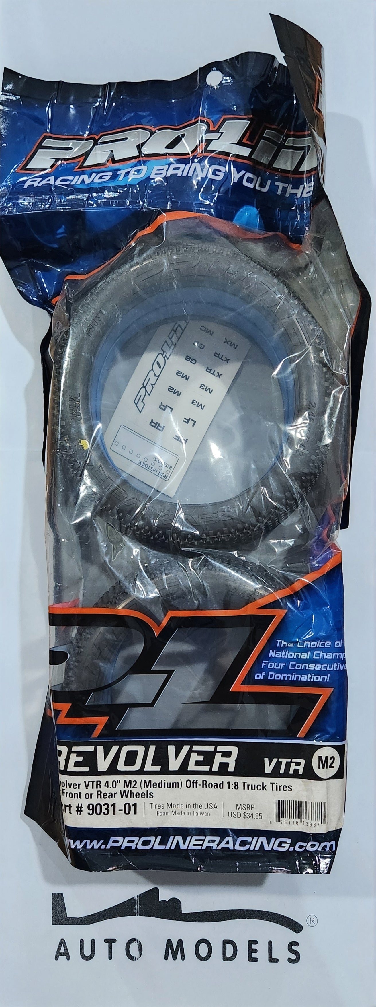 Proline Revolver VTR 4.0" M2 (Medium) Off-Road 1:8 Truck Tires for Front or Rear Wheels