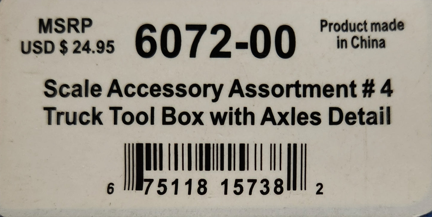 Proline Scale Accessory Assortment #4 Truck Tool Box with Axles Detail