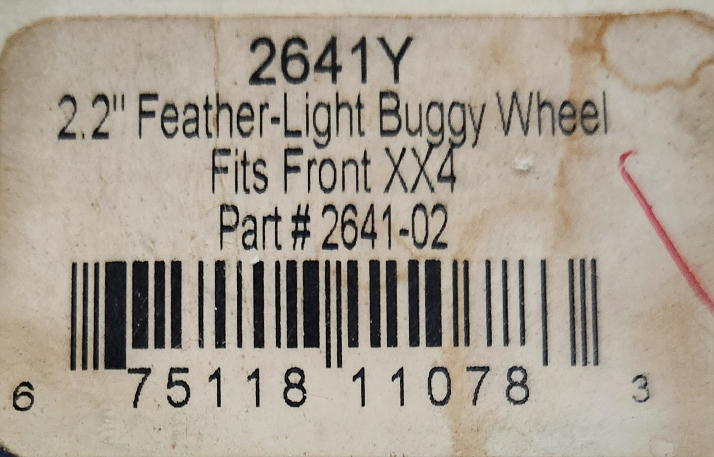 Proline 2.2" Feather-Light Buggy Wheel Fits Front XX4