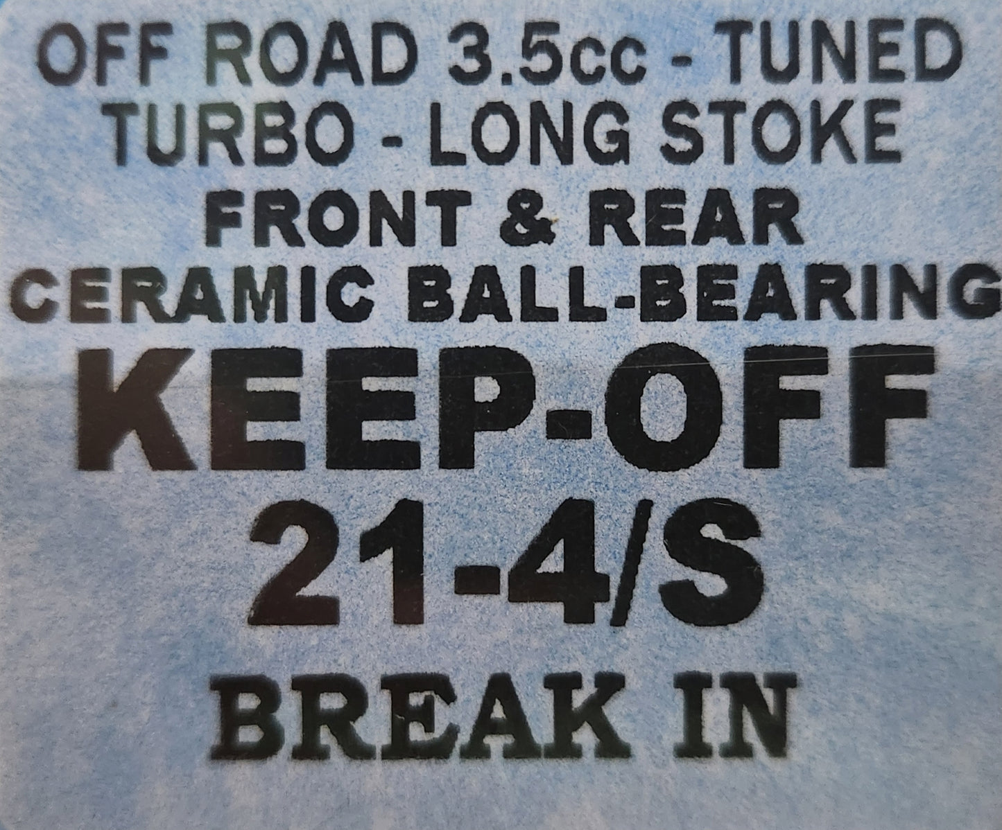 Novarossi Off Road Engine 3,5cc 4P Tuned Long Stroke Rear EXH Slide 9mm Ceramic