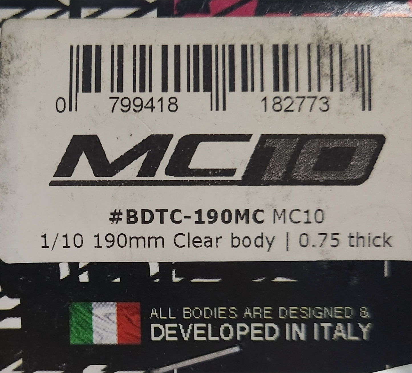 Bittydesign MC10 1/10 TC 190mm Clear Body