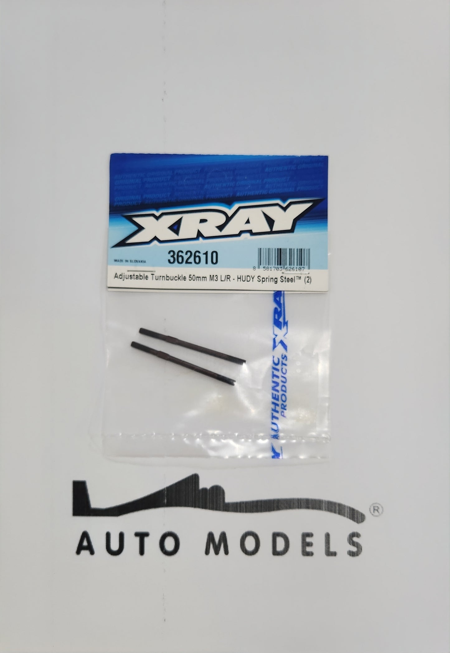 XRAY Adjustable Turnbuckle 50mm M3 L/R - Hudy Spring Steel™ (2)