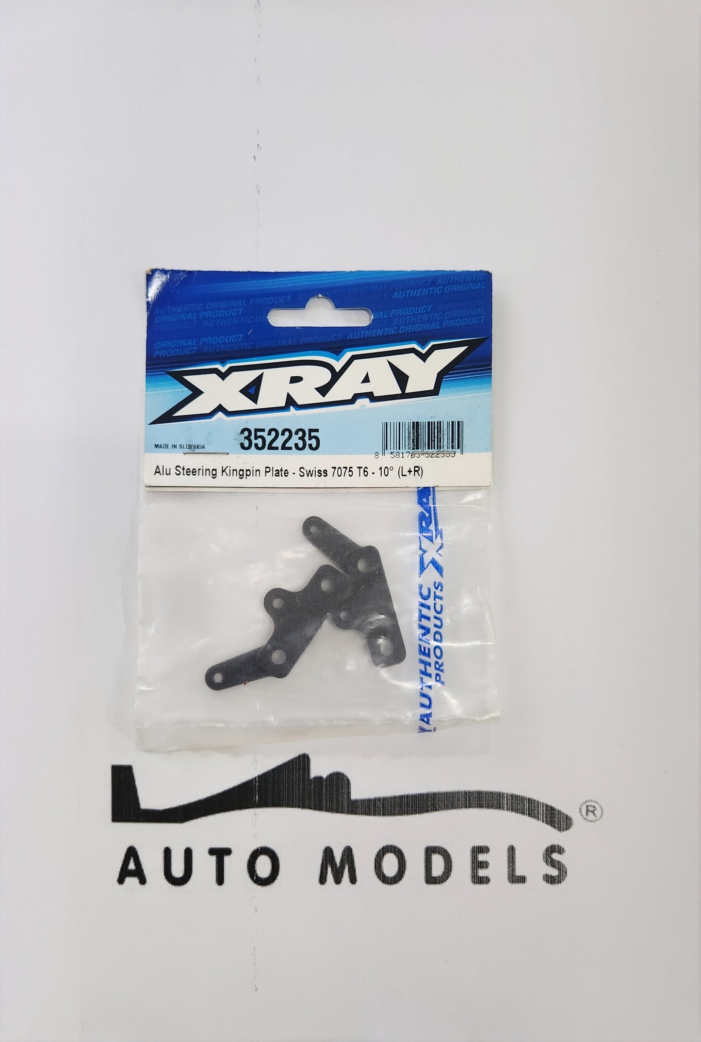 XRAY Alu Steering Kingpin Plate - Swiss 7075 T6 - 10⁰ (L+R)