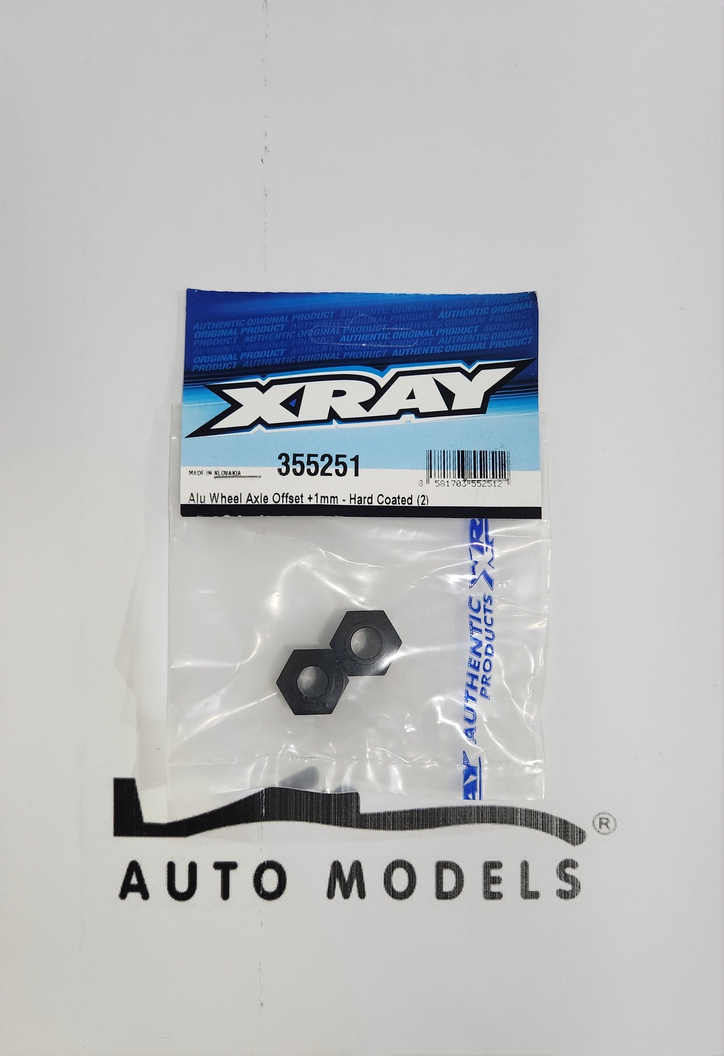 XRAY Alu Wheel Axle Offset + 1mm - Hard Coated (2)