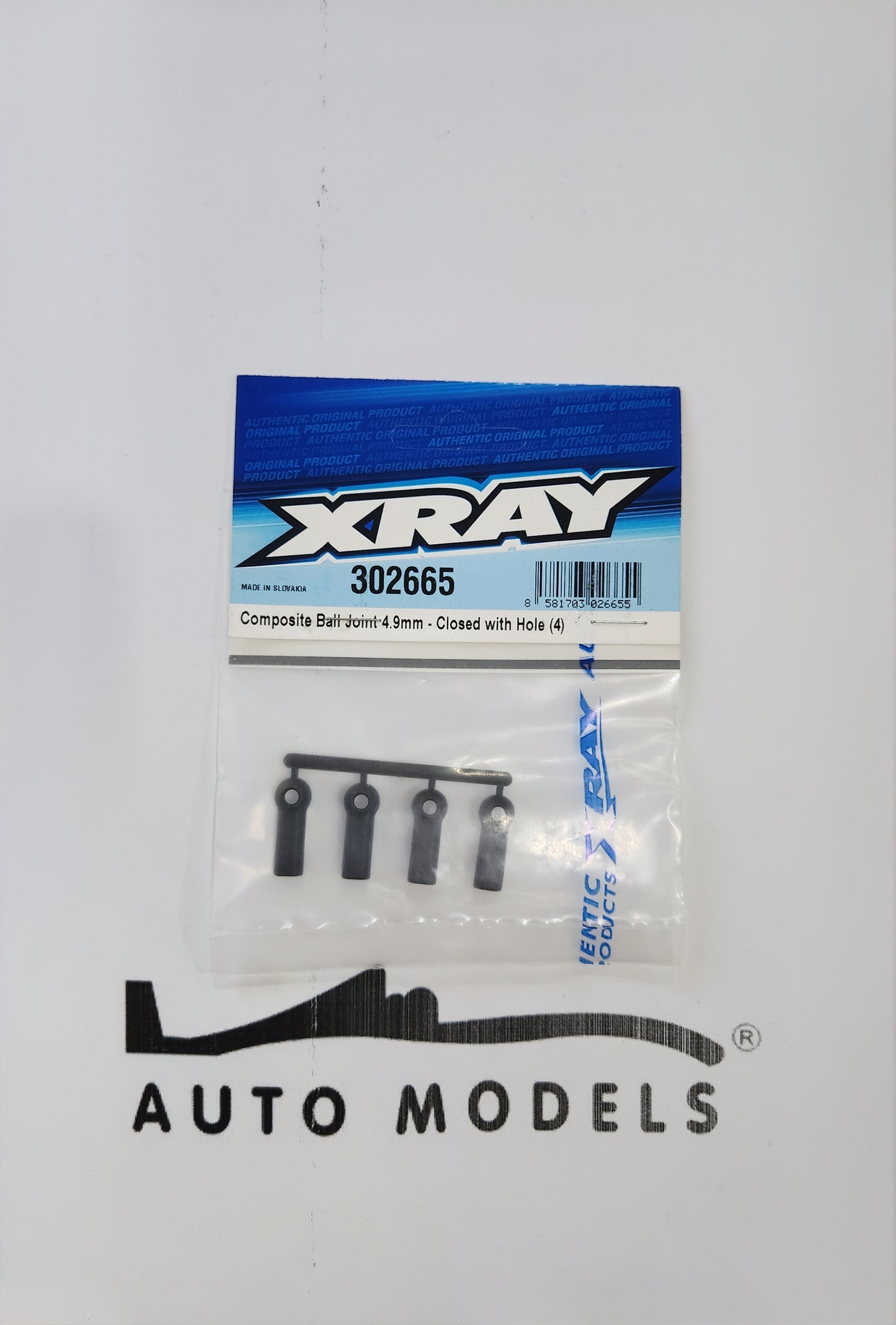XRAY Composite Ball Joint 4.9mm - Closed with Hole (4)