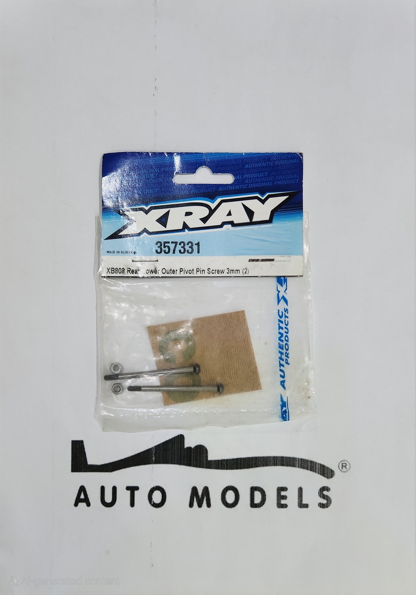 XRAY XB808 Rear Lower Outer Pivot Pin Screw 3mm (2)