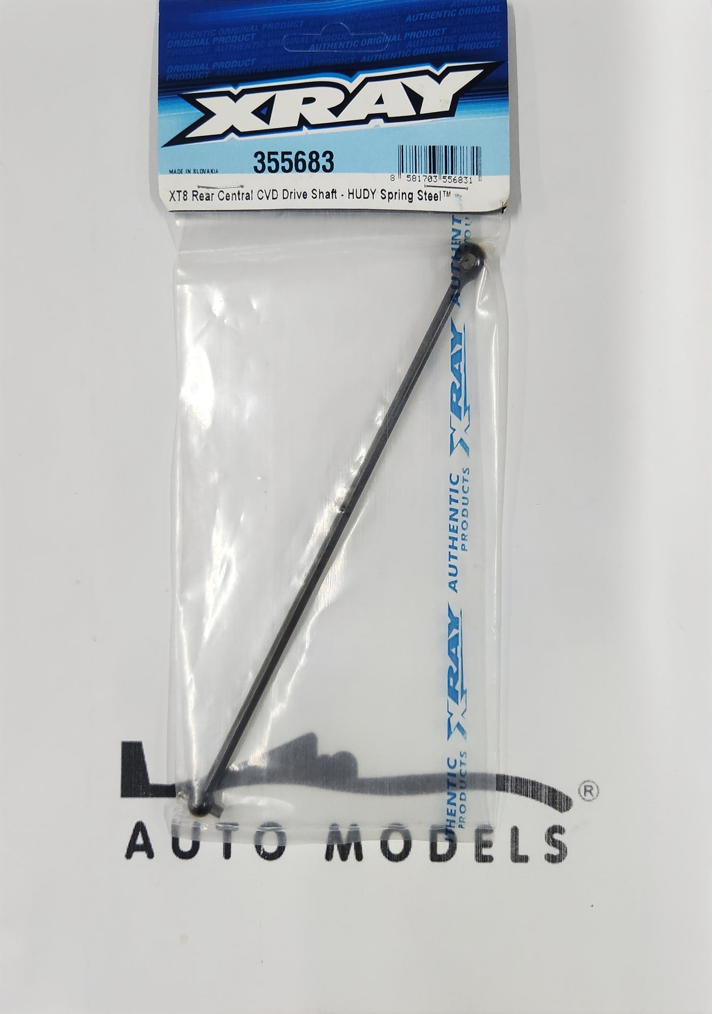 XRAY XT8 Rear Central CVD Drive Shaft - HUDY Spring Steel™