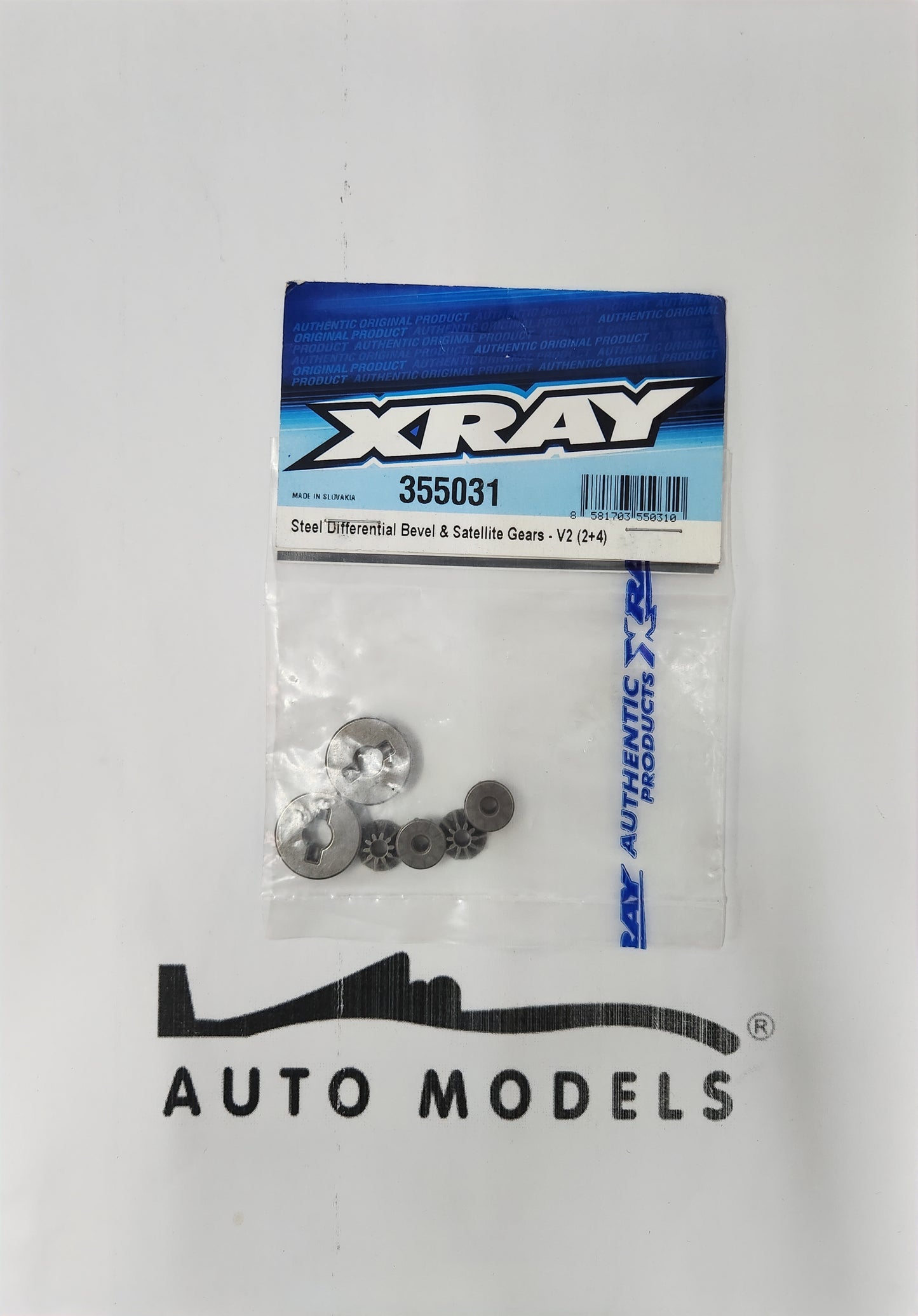XRAY Steel Differential Bevel & Satellite Gears - V2 (2+4)