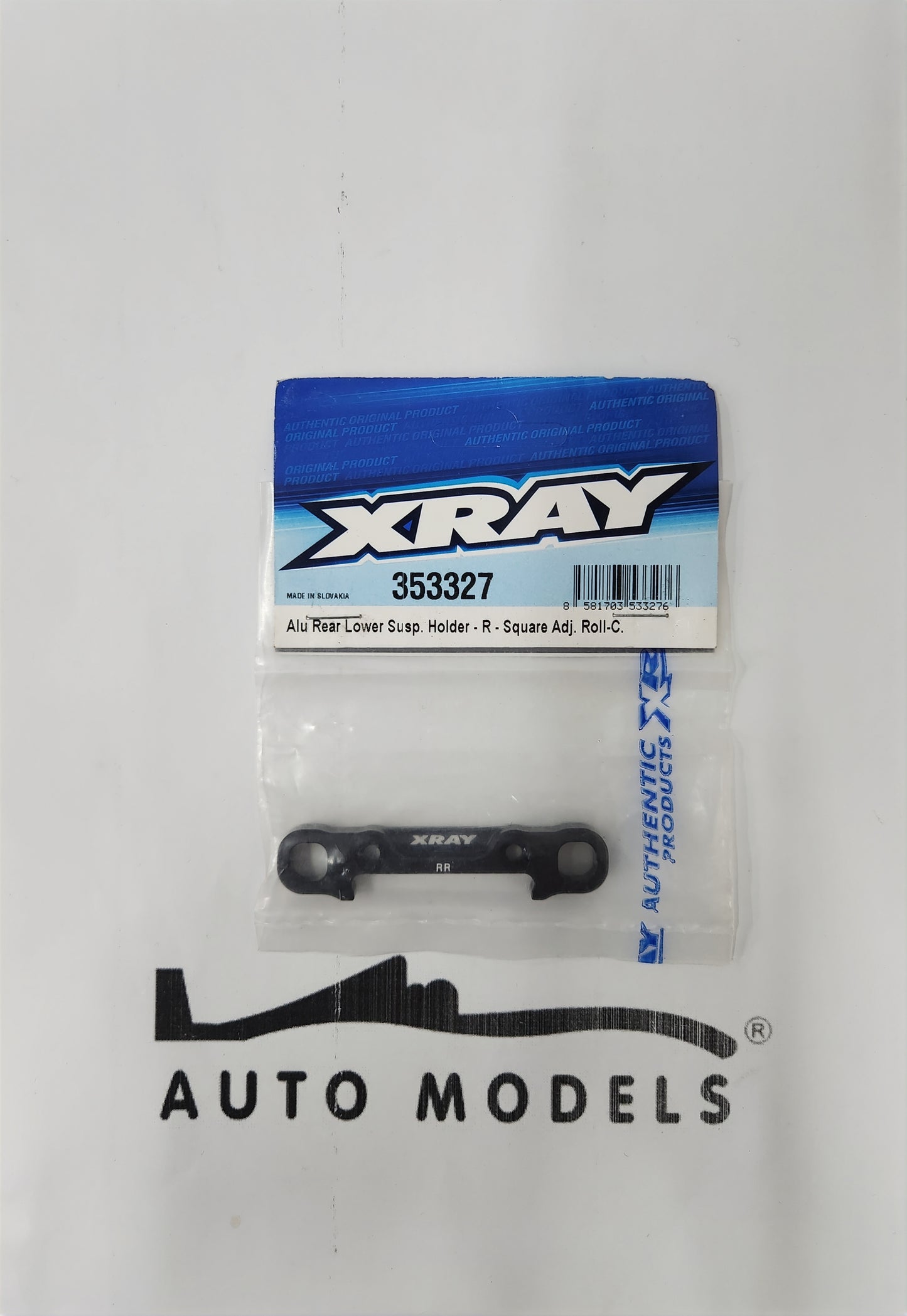 XRAY Alu Rear Lower Susp. Holder - R - Square Adj. Roll-C.