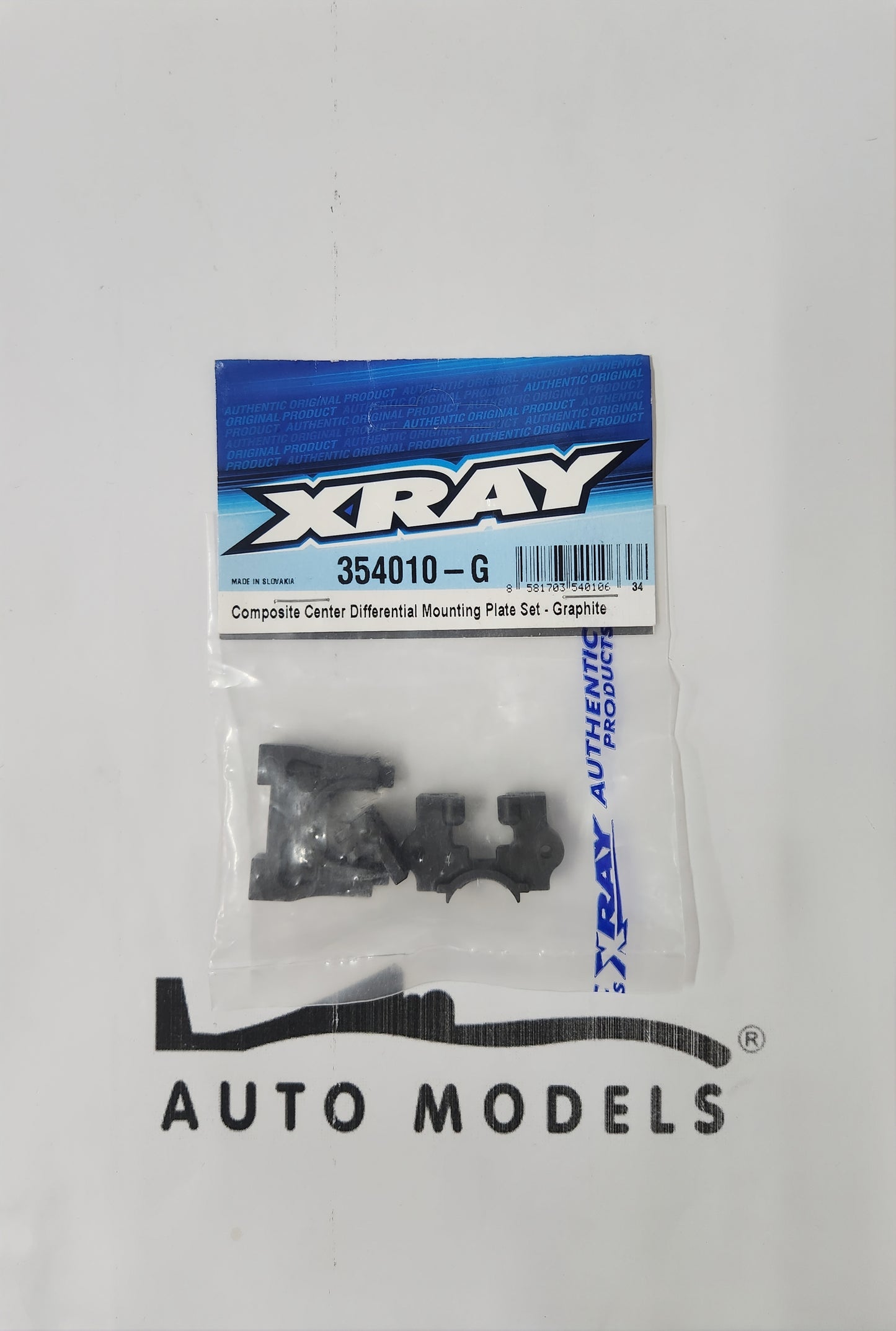 XRAY Composite Center Differential Mounting Plate Set - Graphite