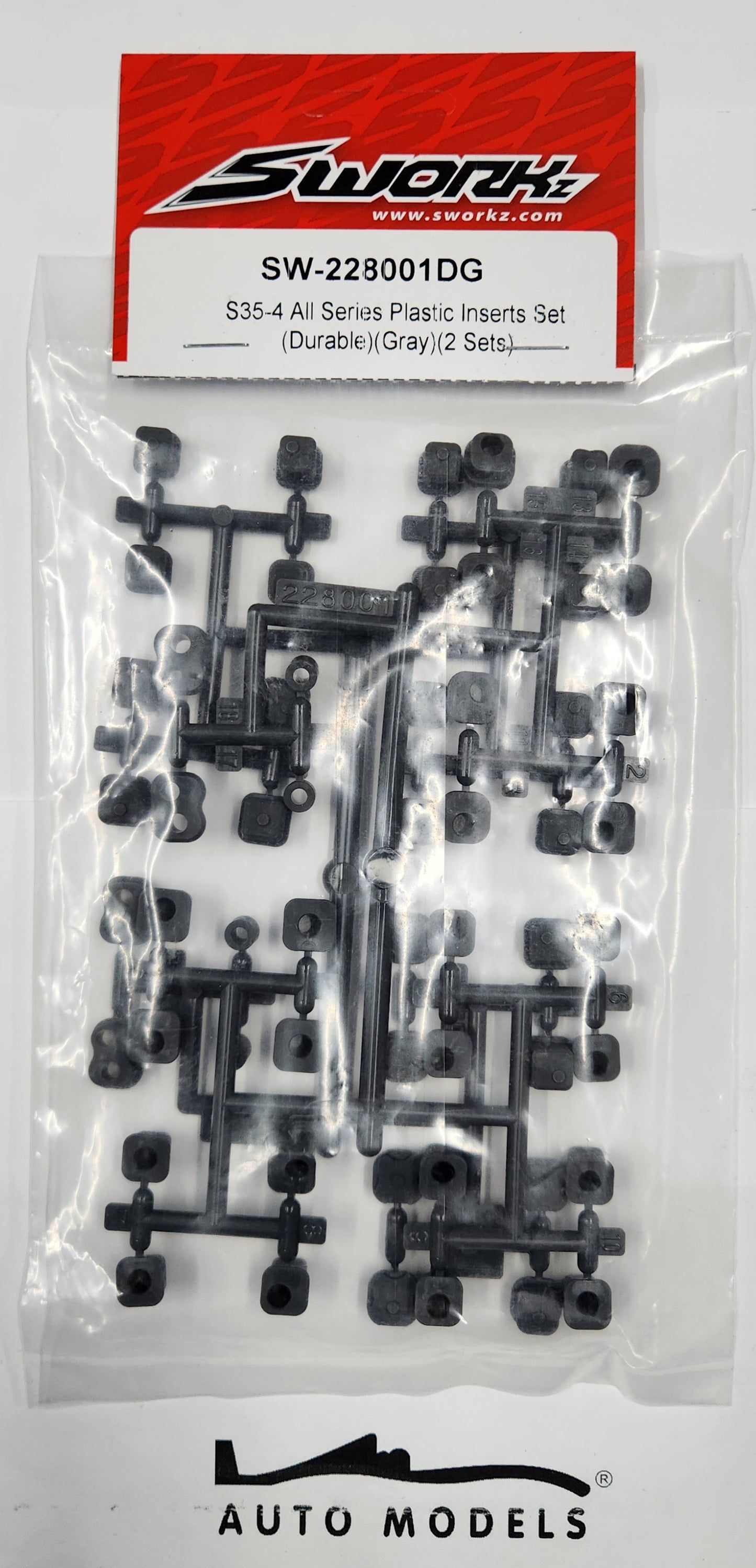 SWORKz S35-4 All Series Plastic Inserts Set (Durable) (Gray) (2 Sets)