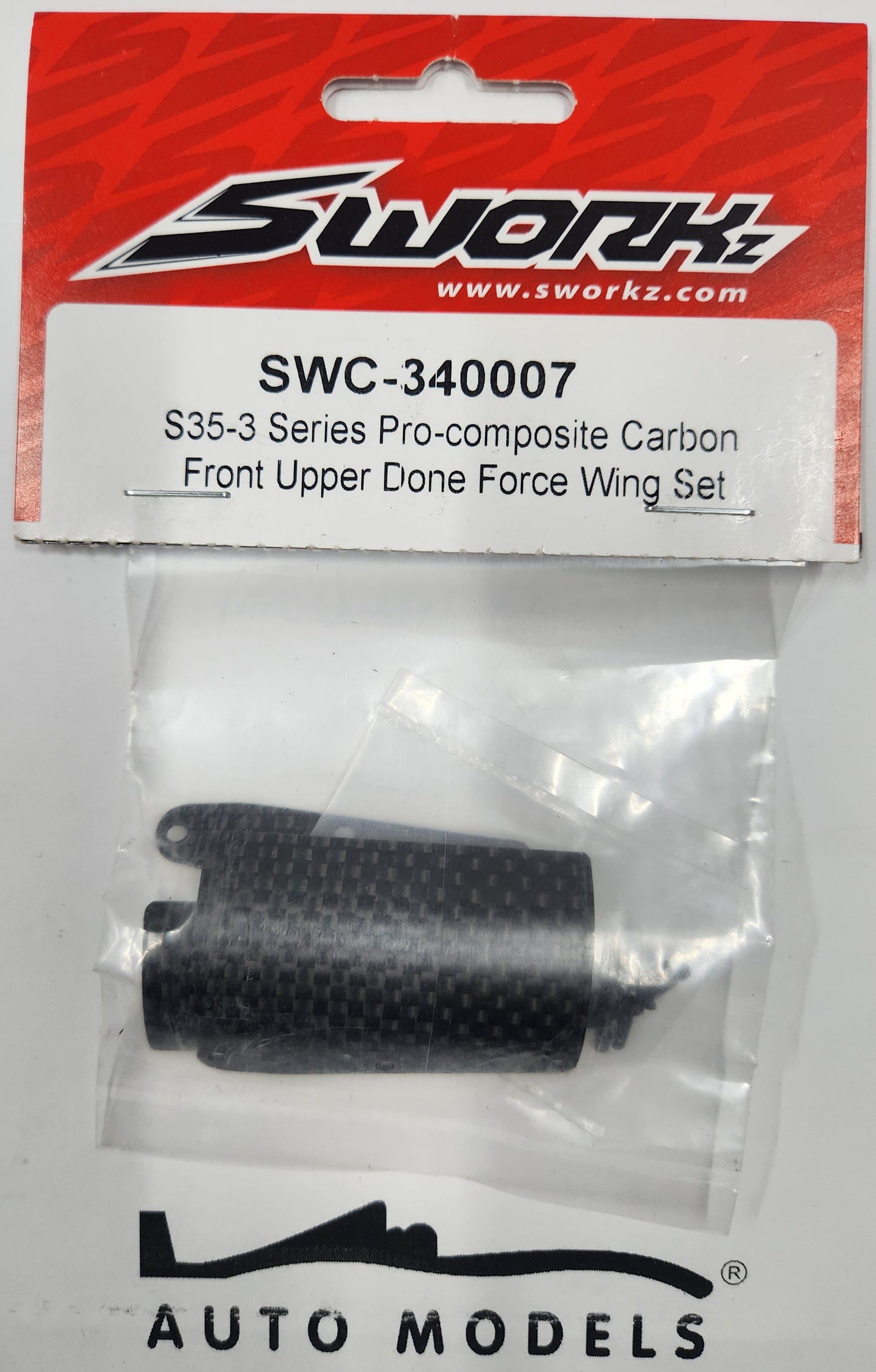 SWORKz S35-3 Series Pro-composite Carbon Front Upper Done Force Wing Set