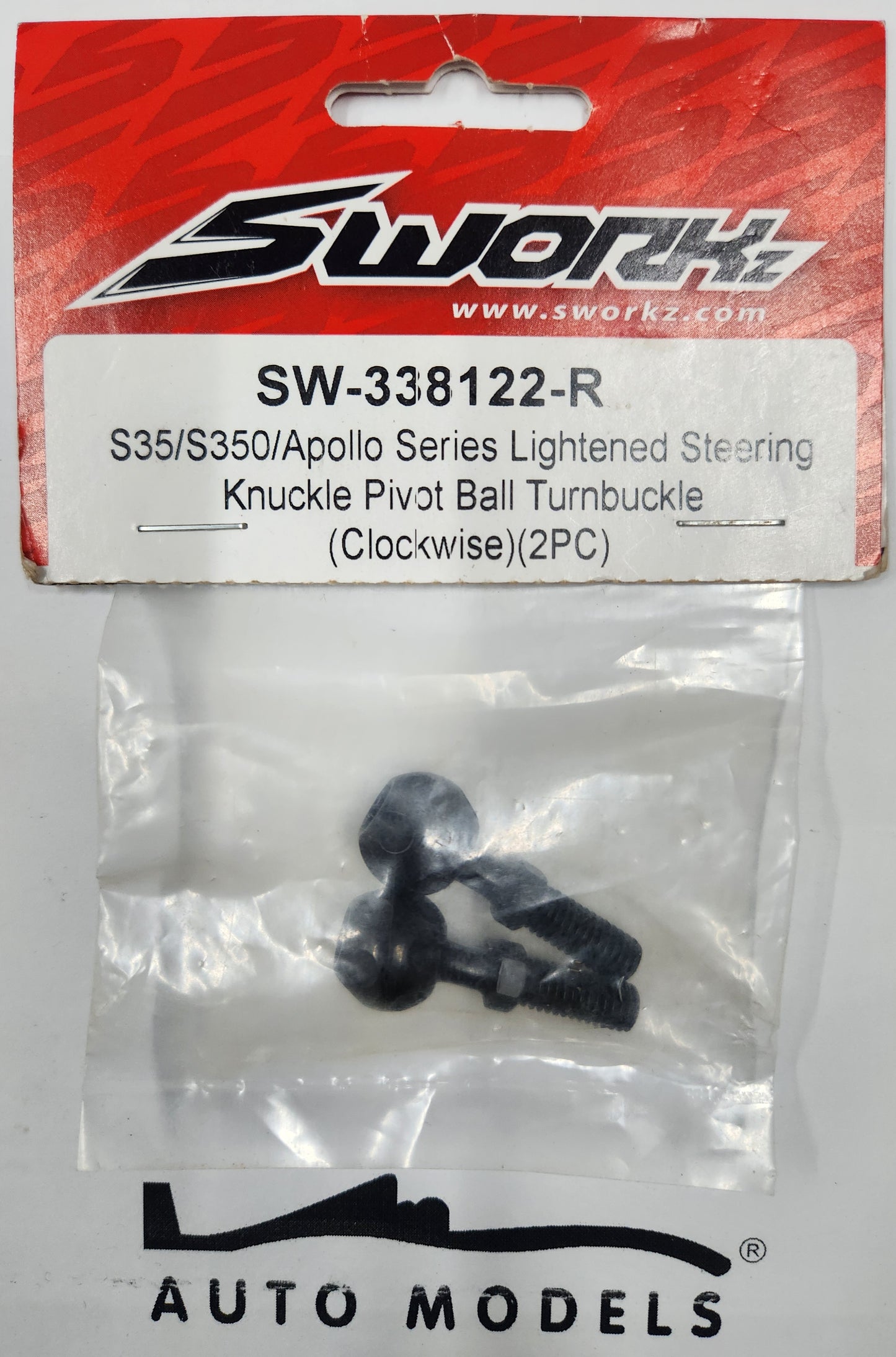 SWORKz S35/S350/Apollo Series Lightened Steering Knuckle Pivot Ball Turnbuckle (Clockwise)(2PC)