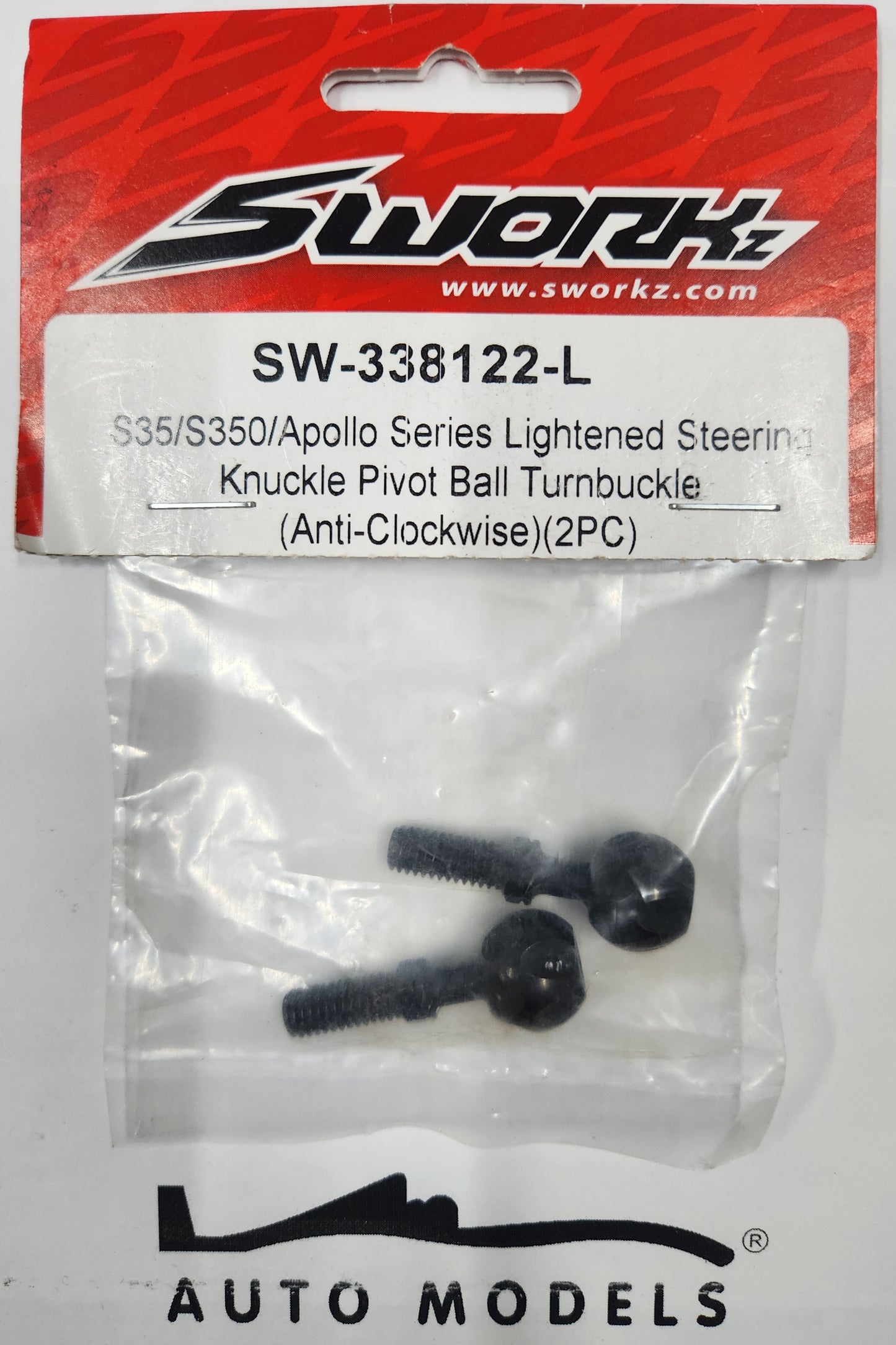 SWORKz S35/S350/Apollo Series Lightened Steering Knuckle Pivot Ball Turnbuckle (Anti-Clockwise) (2PC)