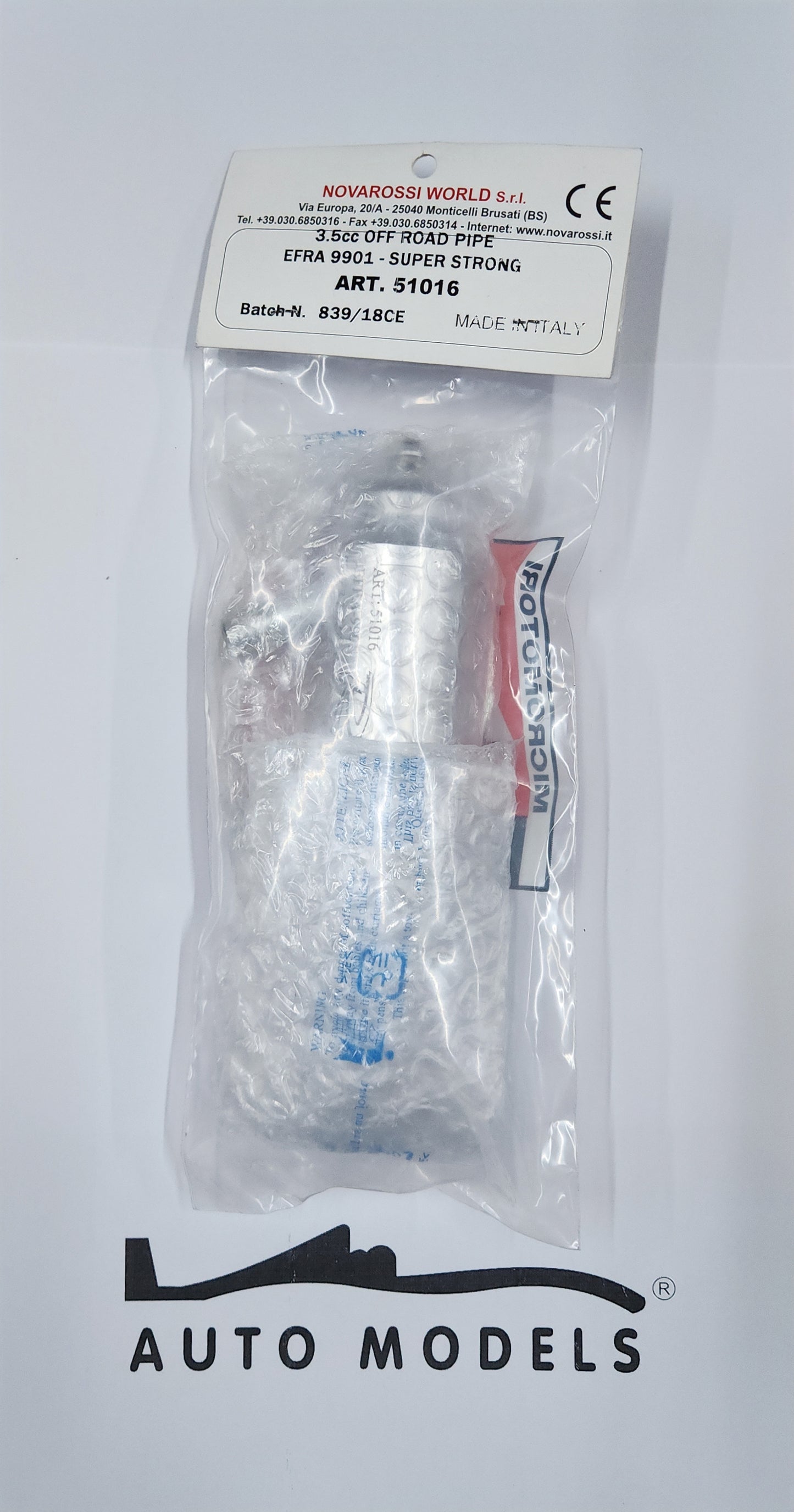 Novarossi Pipe EFRA 9901 with Ring, 3 Chambers Super Strong Off Road