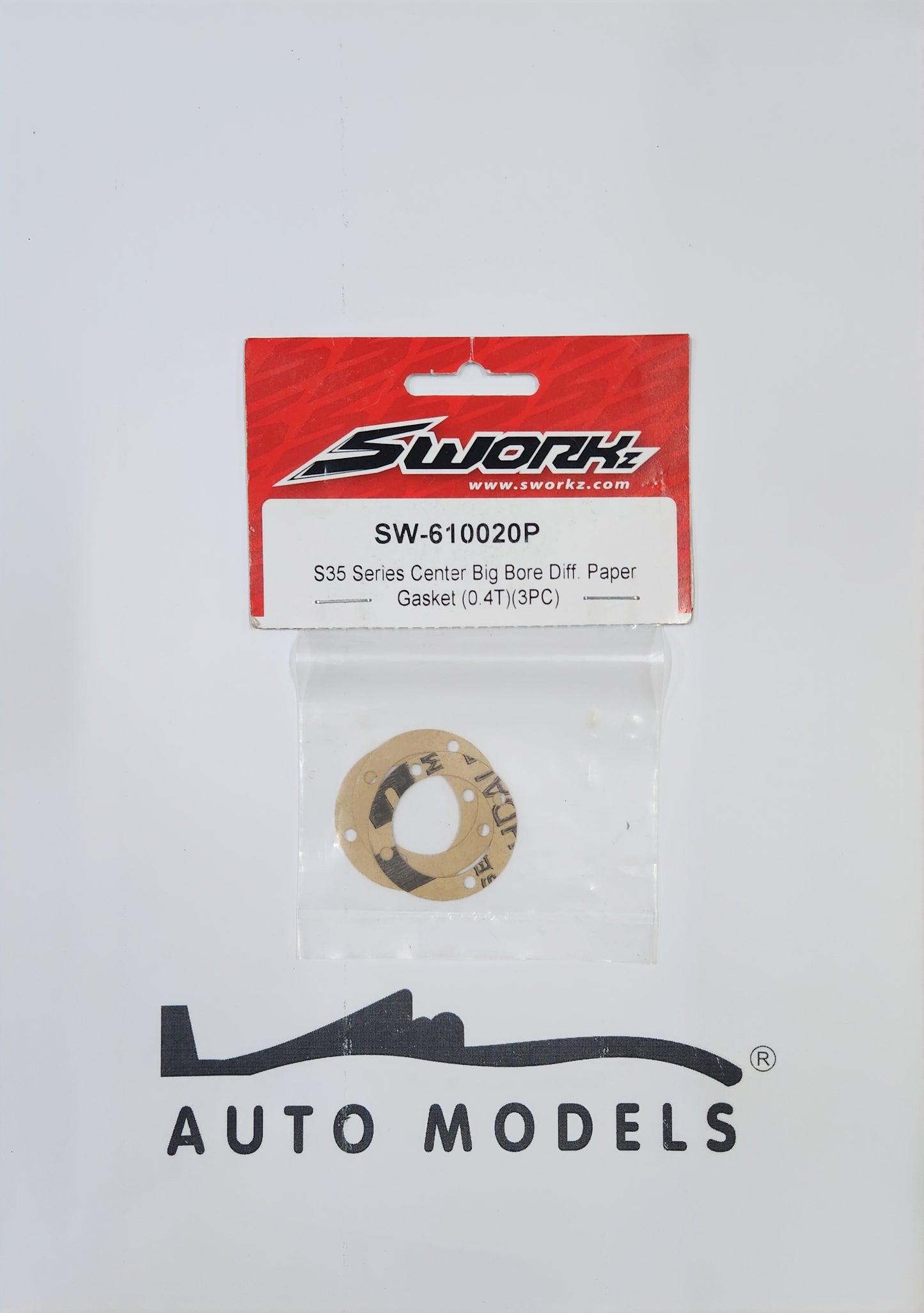 SWORKz S35 Series Center Big Bore Diff. Paper Gasket (0.4) (3PC)