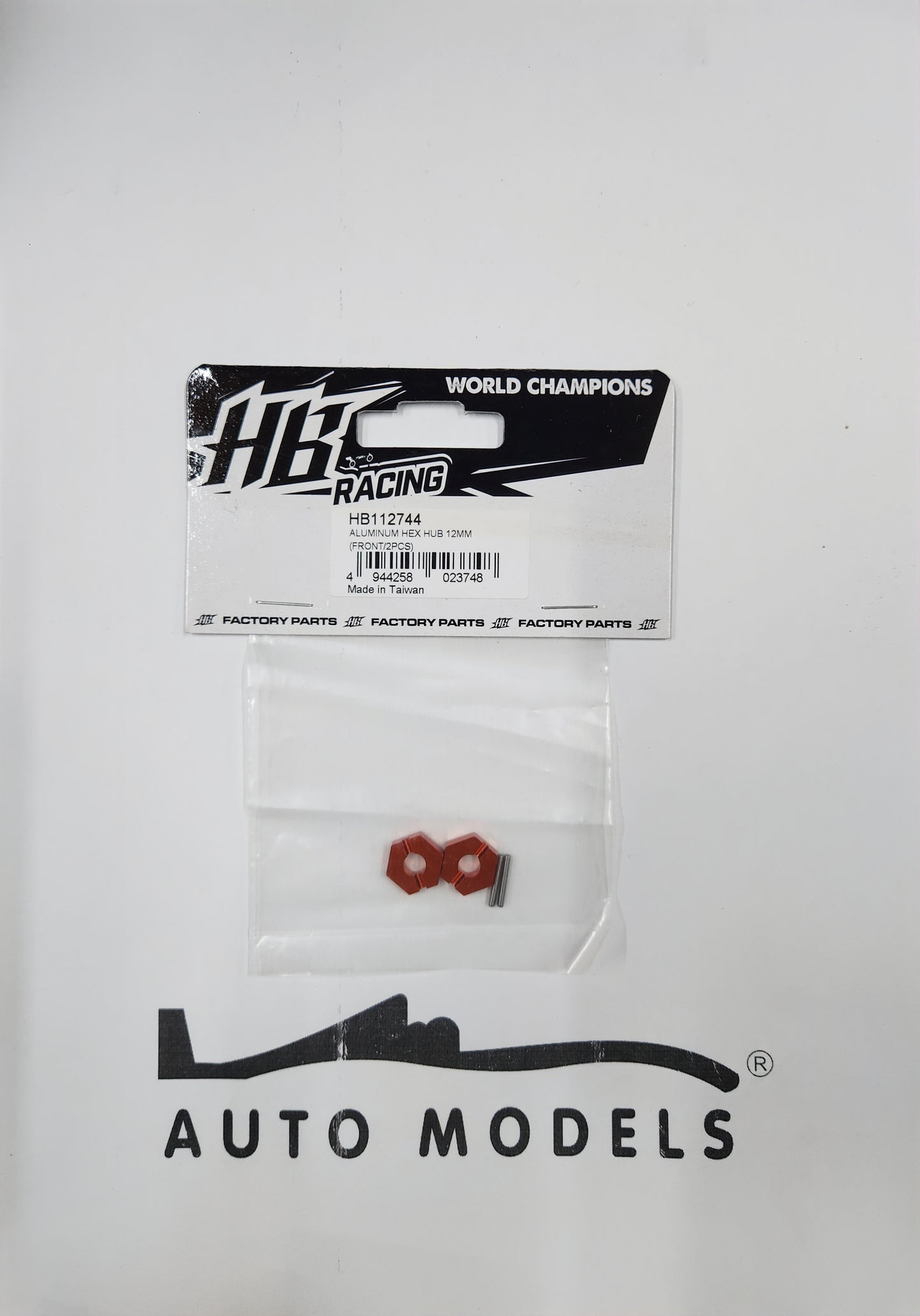 HB Racing Aluminum Hex Hub 12mm (Front / 2pcs)