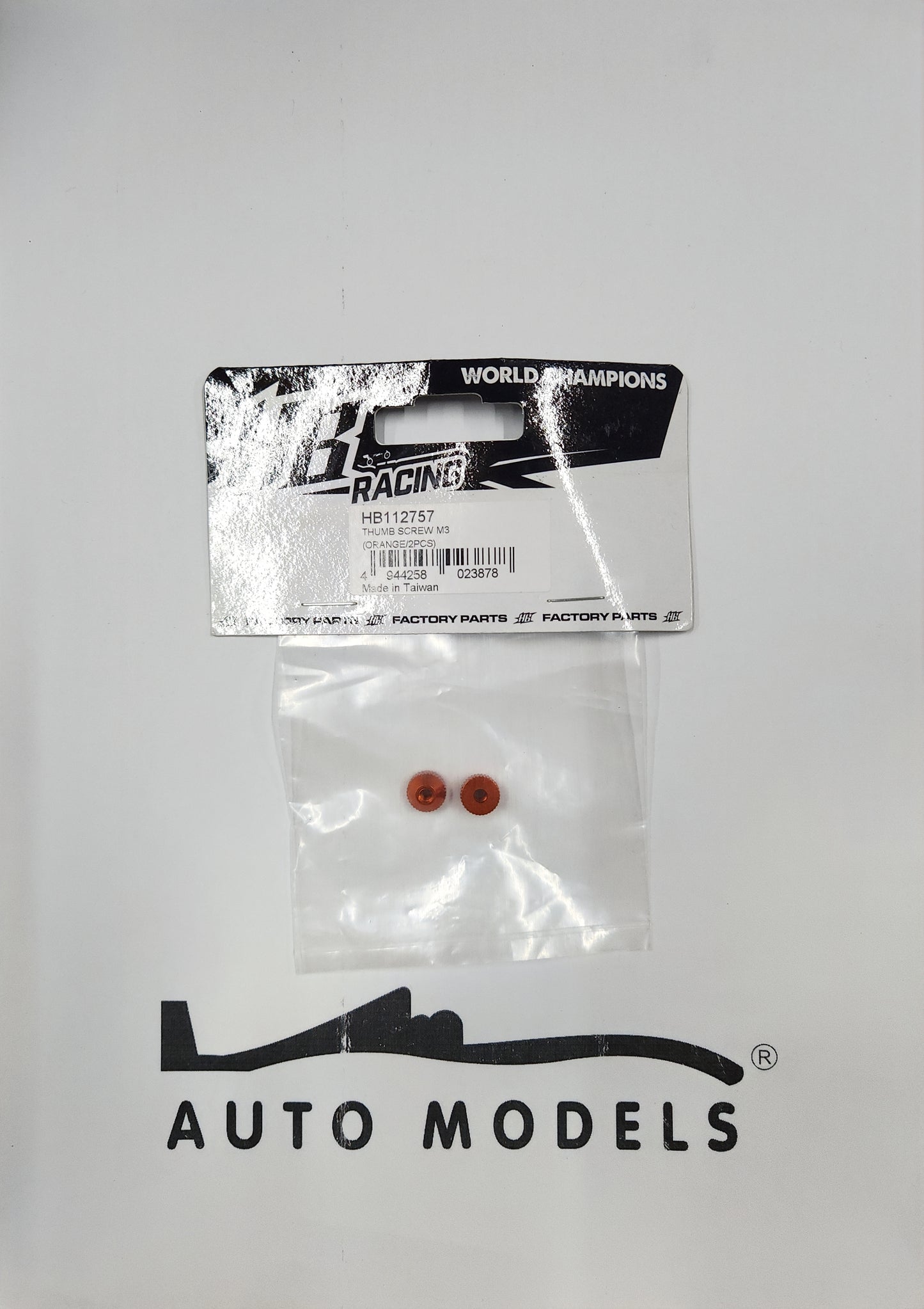 HB Racing Thumb Screw M3 (Orange / 2pcs)