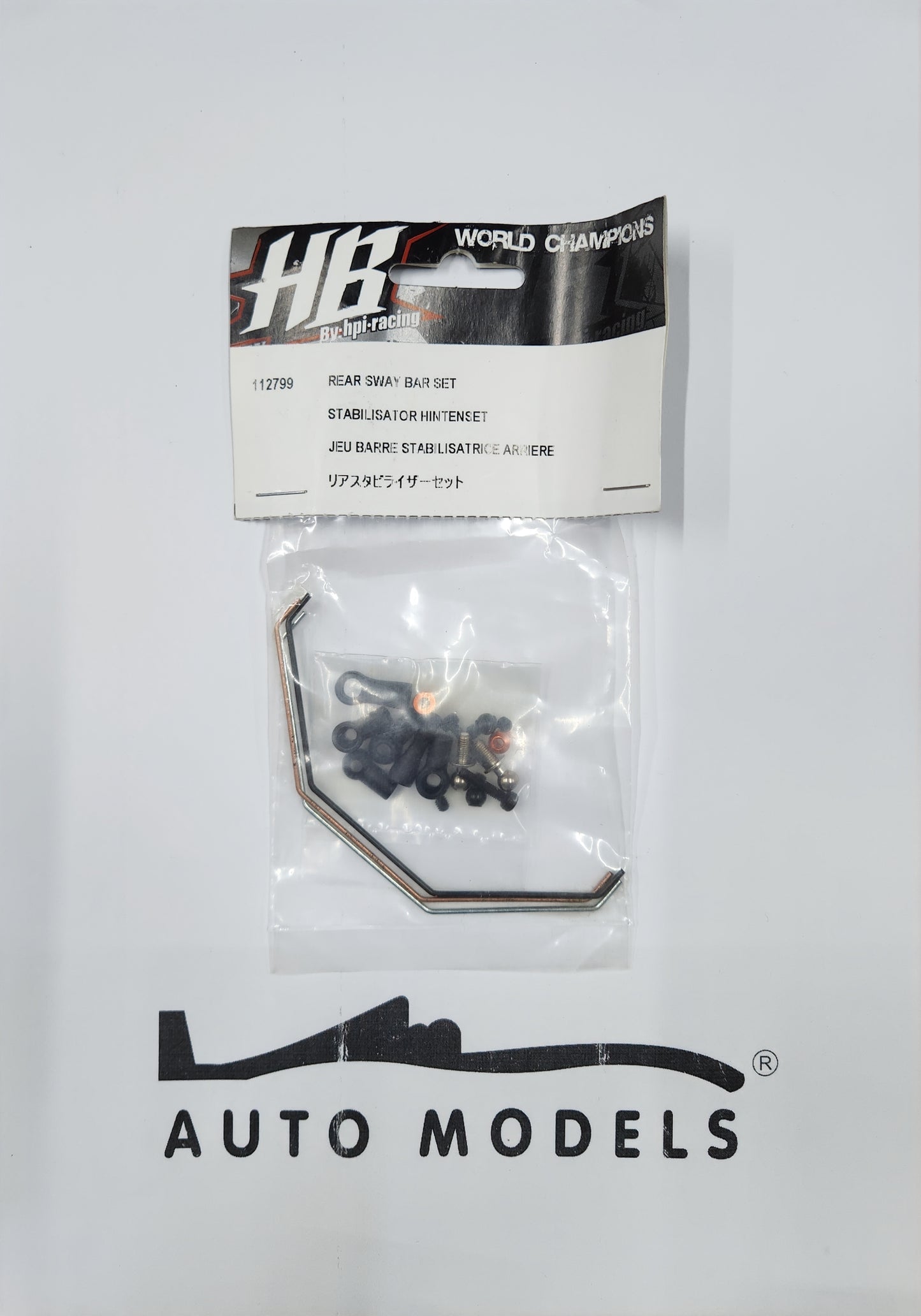 HB Racing Rear Sway Bar Set