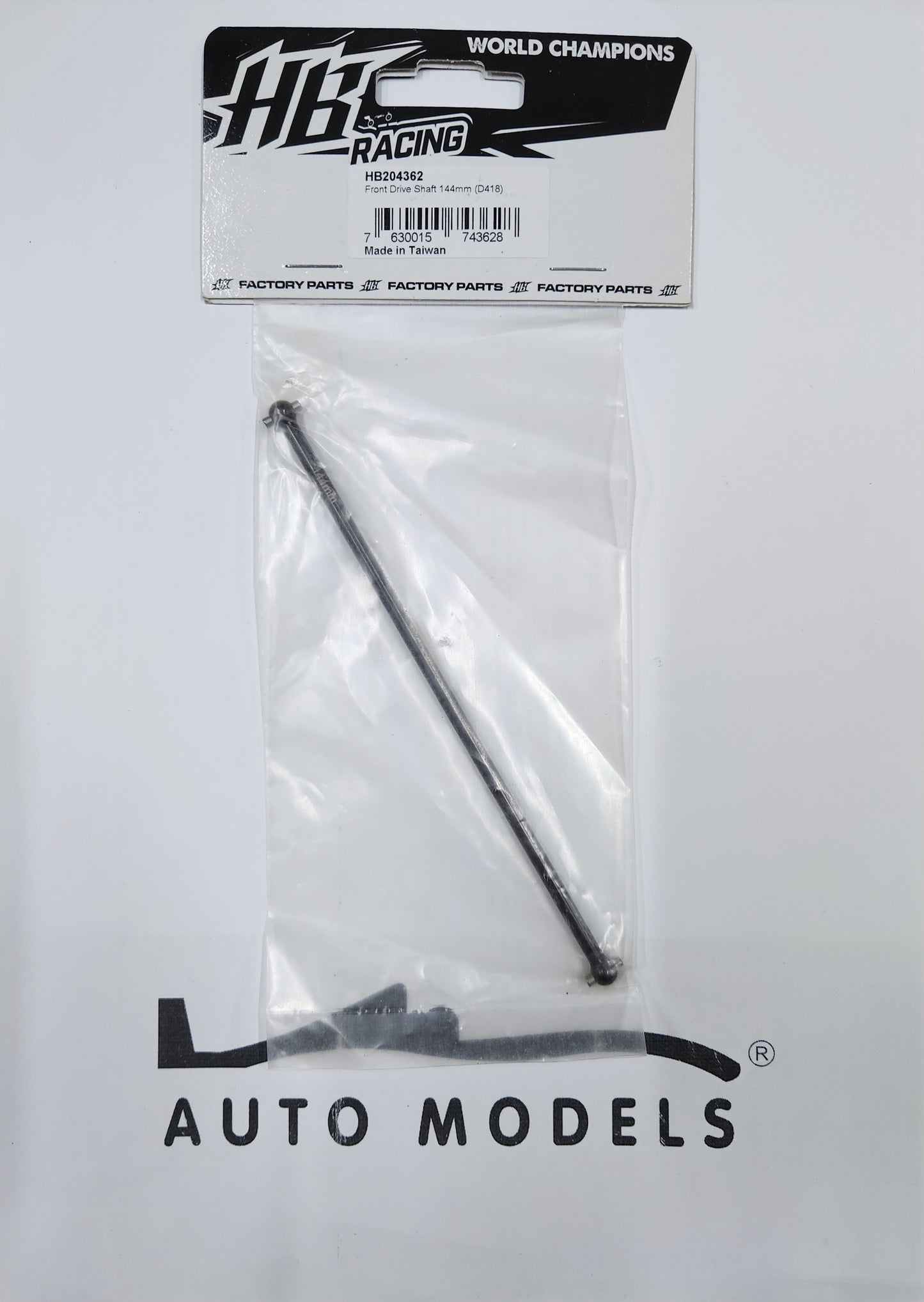 HB Racing Front Drive Shaft 144mm (D418)