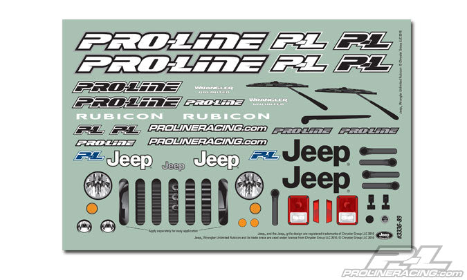 Pro-Line Racing Jeep Wrangler Unlimited Rubicon Clear Body
