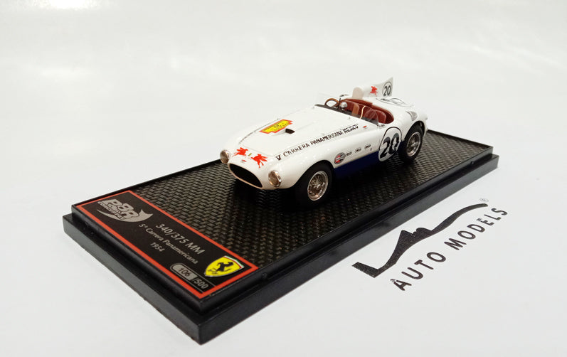 BBR Models Ferrari 340-375 MM sn 0286AM V Carrera PANAMERICANA 1954