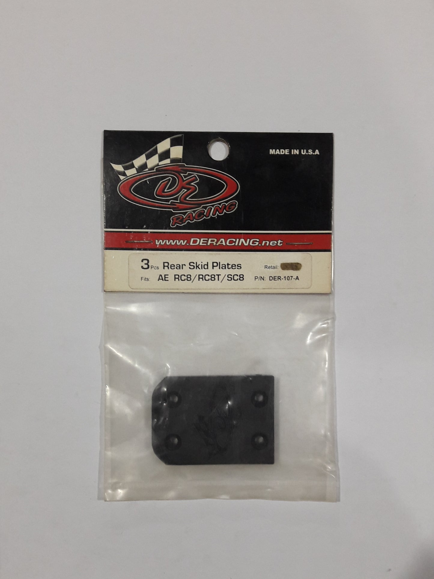 DERACING REAR SKID PLATES For TEAM ASSOCIATED RC8