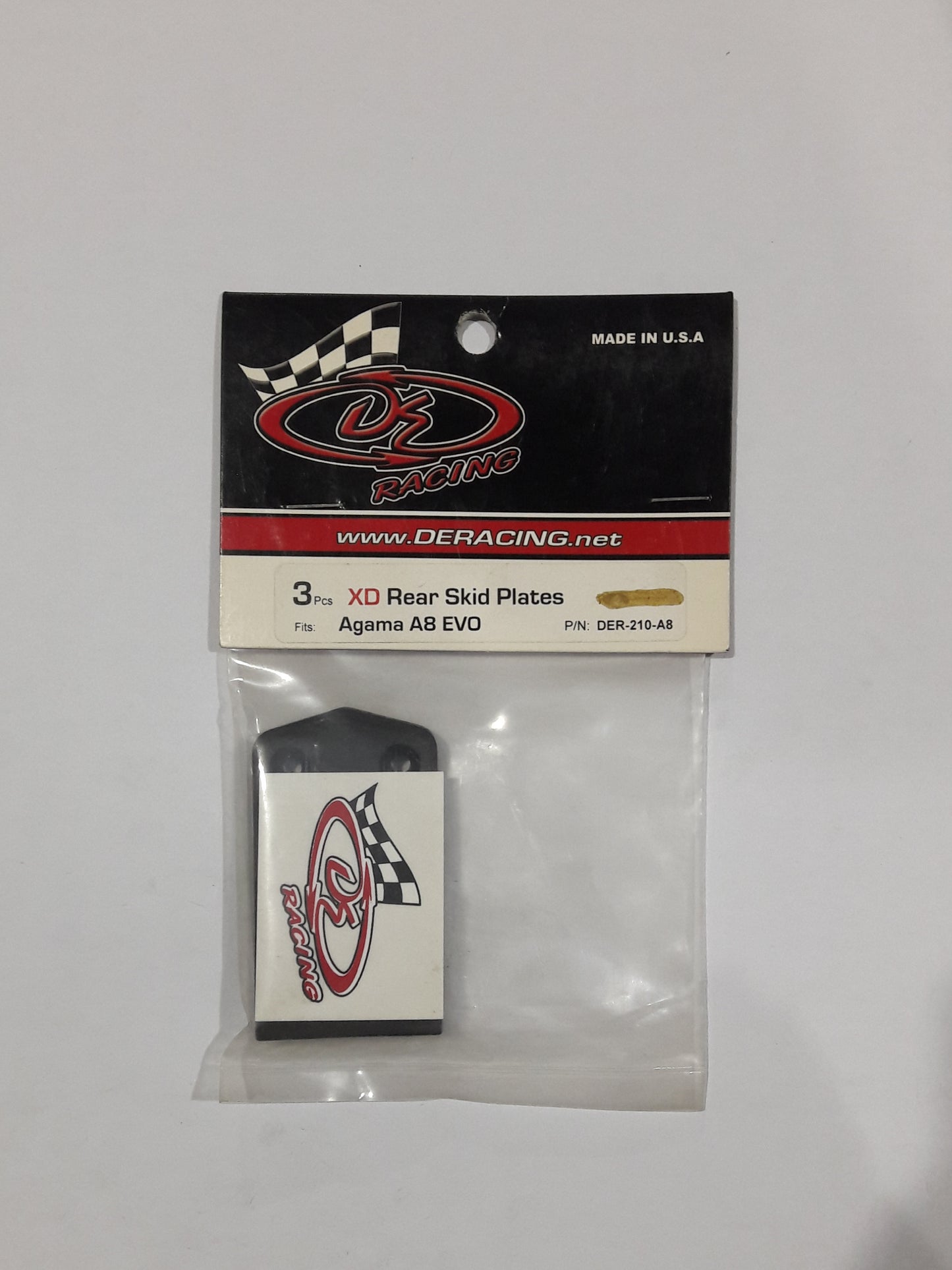 DERACING XD Rear Skid Plates for Agama A8 Evo