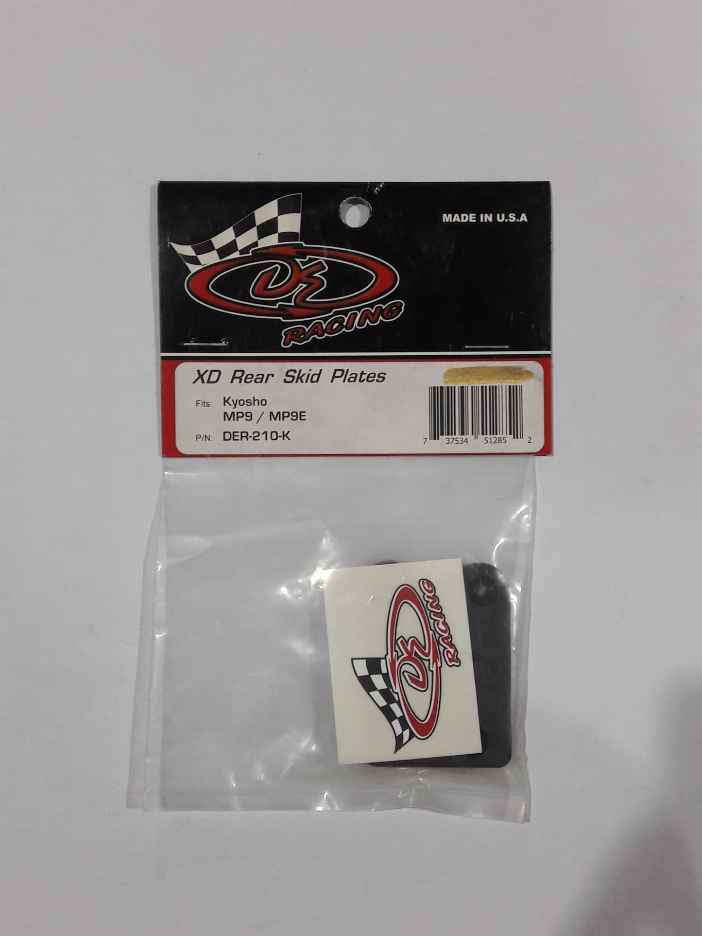 DERACING XD Rear Skid Plates for Kyosho MP9