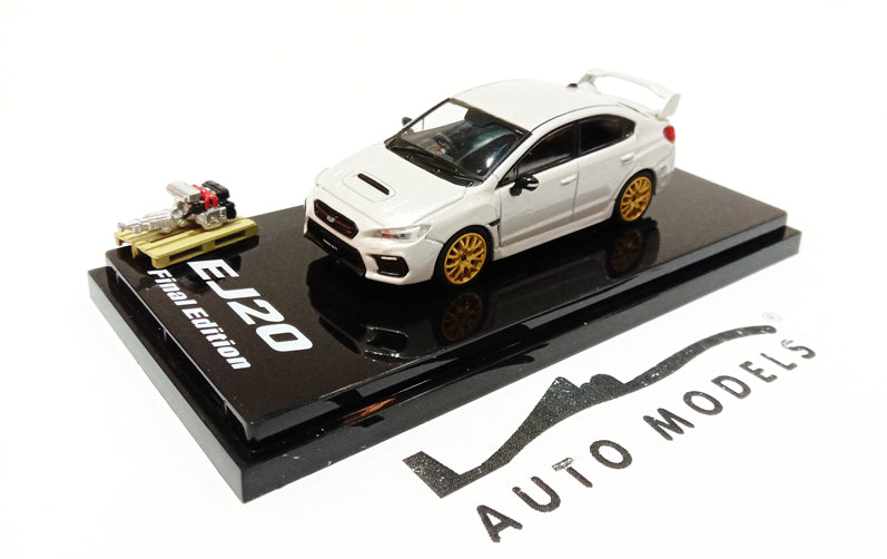 Hobby Japan Subaru WRX STi EJ20 Final Edition w/Engine White