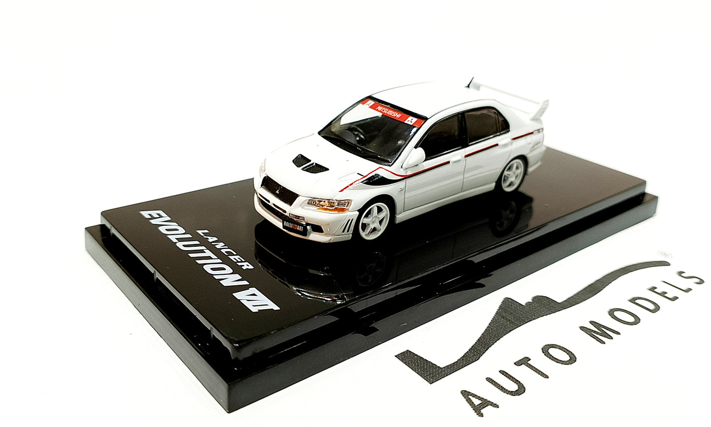 Hobby Japan Mitsubishi Lancer GSR Evolution 7 Rally Style White