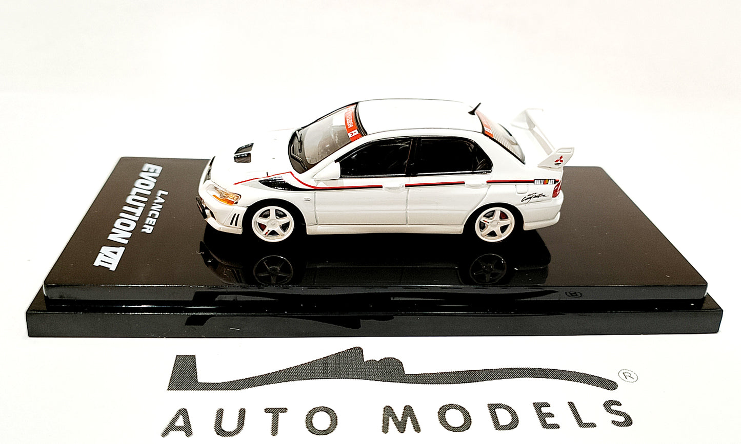 Hobby Japan Mitsubishi Lancer GSR Evolution 7 Rally Style White