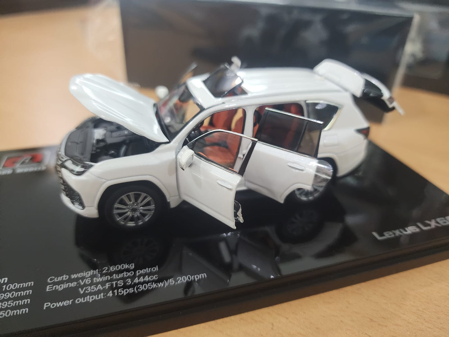 LCD Models Lexus LX600 White