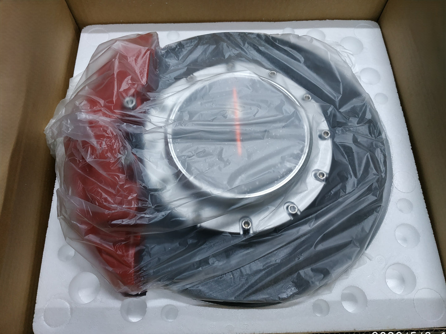 Auto Art Ceramic Brake Disc Clock Red Silver Diameter 320mm