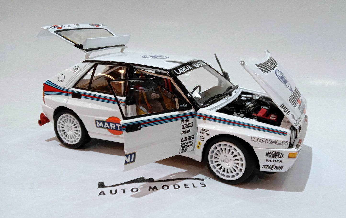 Kyosho Lancia Delta Integrale 1992 Test Car White