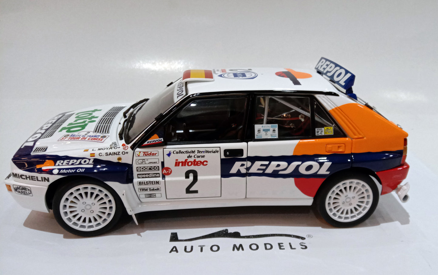 Kyosho Lancia Delta Integrale 1993 TOUR DE CORSE #2 White