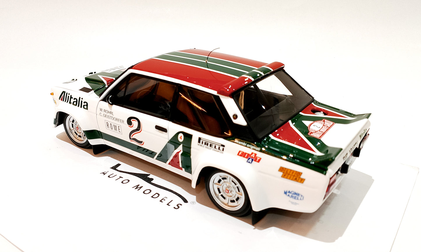 Kyosho Fiat 131 Abarth 1976 Monte Carlo Rally #2 White