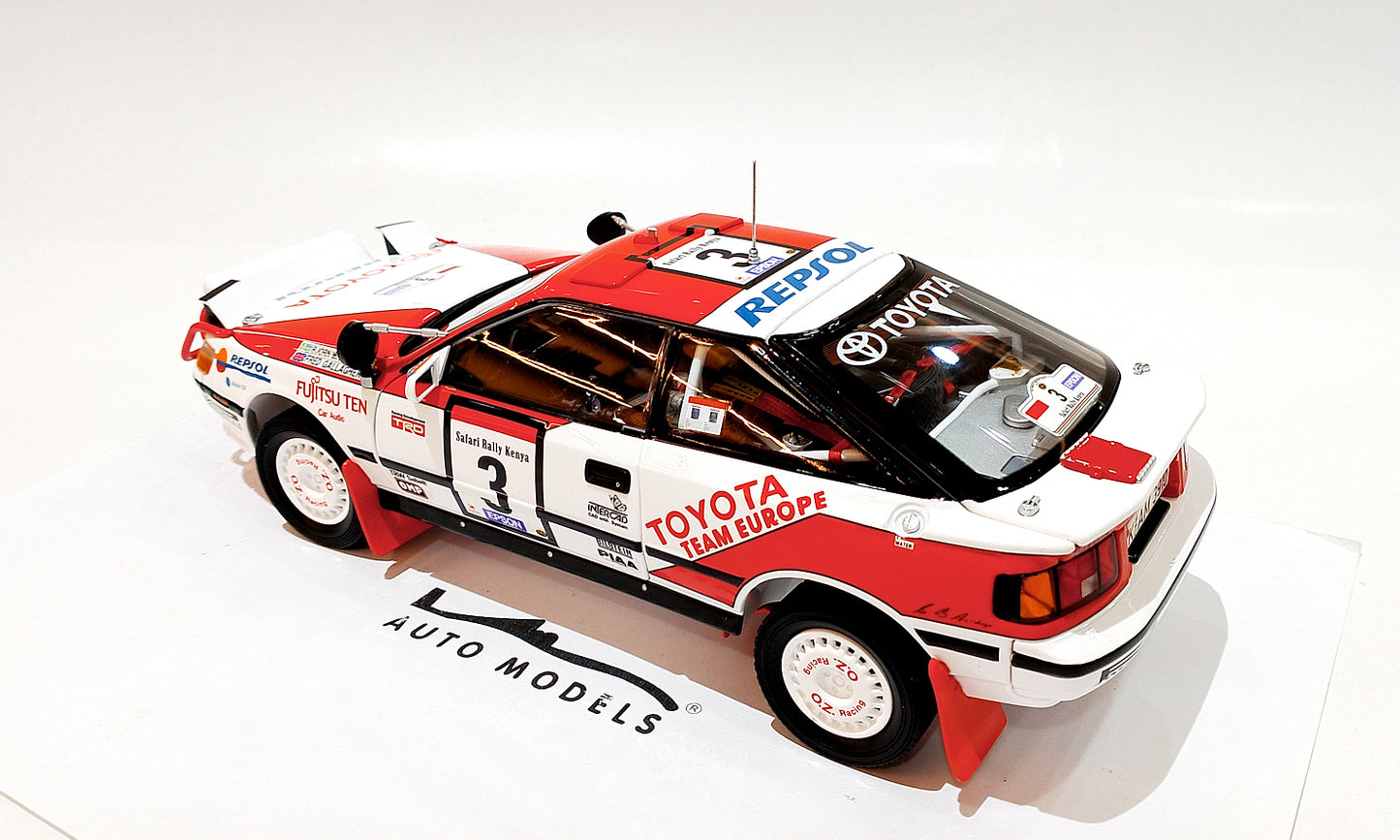 Kyosho Toyota Celica GT-Four 1990 SAFARI #3 White Red