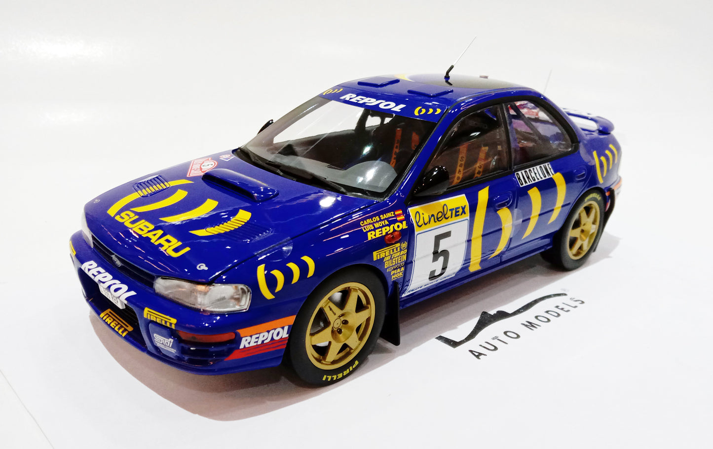 Kyosho Subaru Impreza 1995 Monte Carlo #5 Carlos Sainz Blue