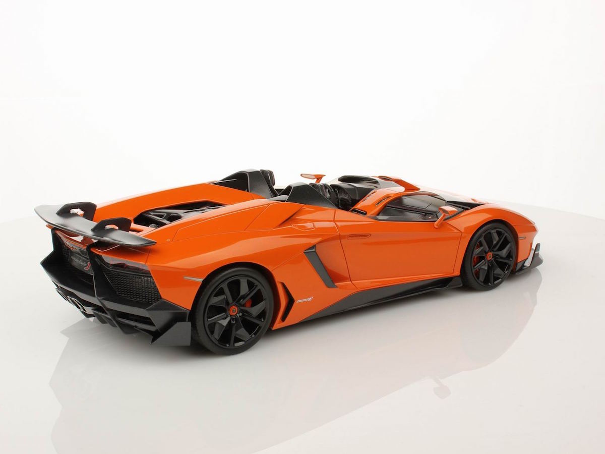MR Collection Lamborghini Aventador J Spider 2012 Orange Atlas Metallic