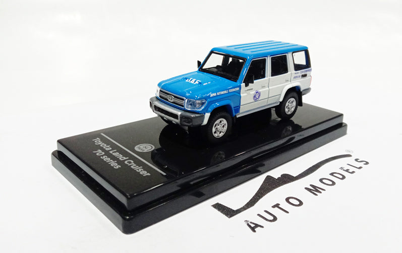 Paragon 2014 Toyota Land Cruiser LC76 JAPAN AUTO FEDERATION (RHD) Blue White