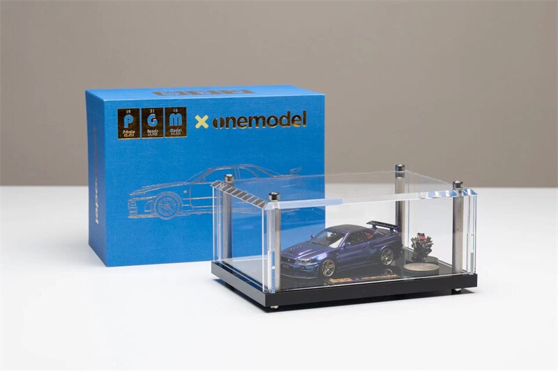 PGMxOne Model Nissan R34 Z-Tune Licensed (Luxury Round Stand Version) Midnight Purple