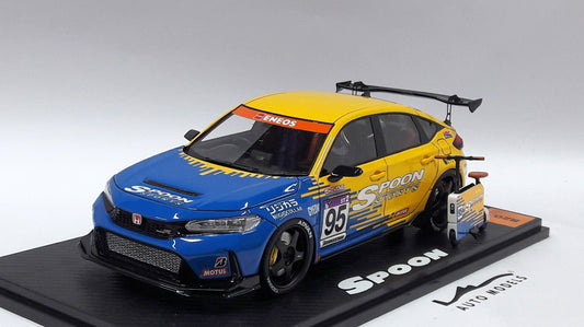 Peako Honda Civic Type-R FL5 Spoon Sport w/ Motocompacto Blue Yellow