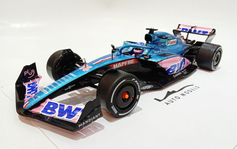 Solido Alpine F1 A522F.Alonso Monaco GP 2022 Blue Pink