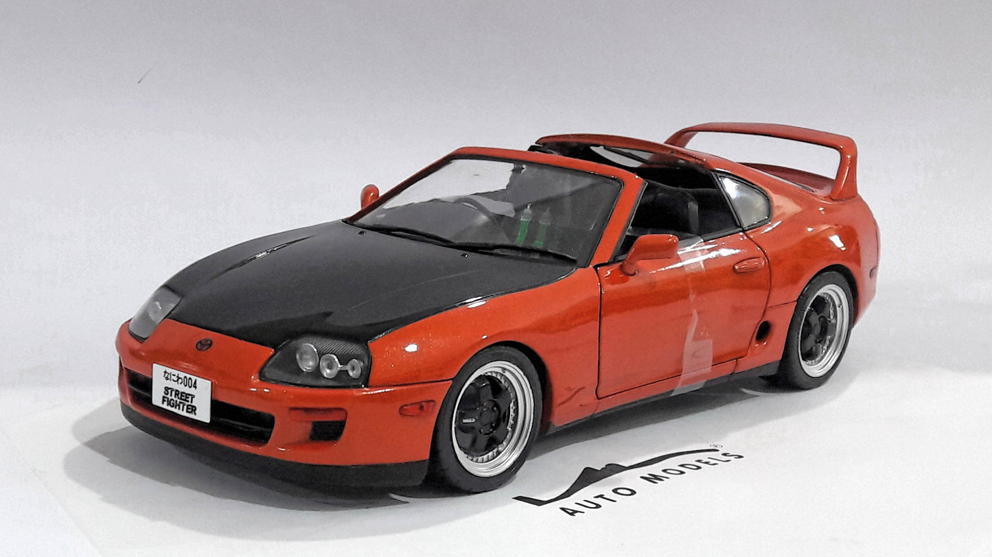 Solido Toyota Supra MK4 (A80) Stree Fighter 1993 Orange