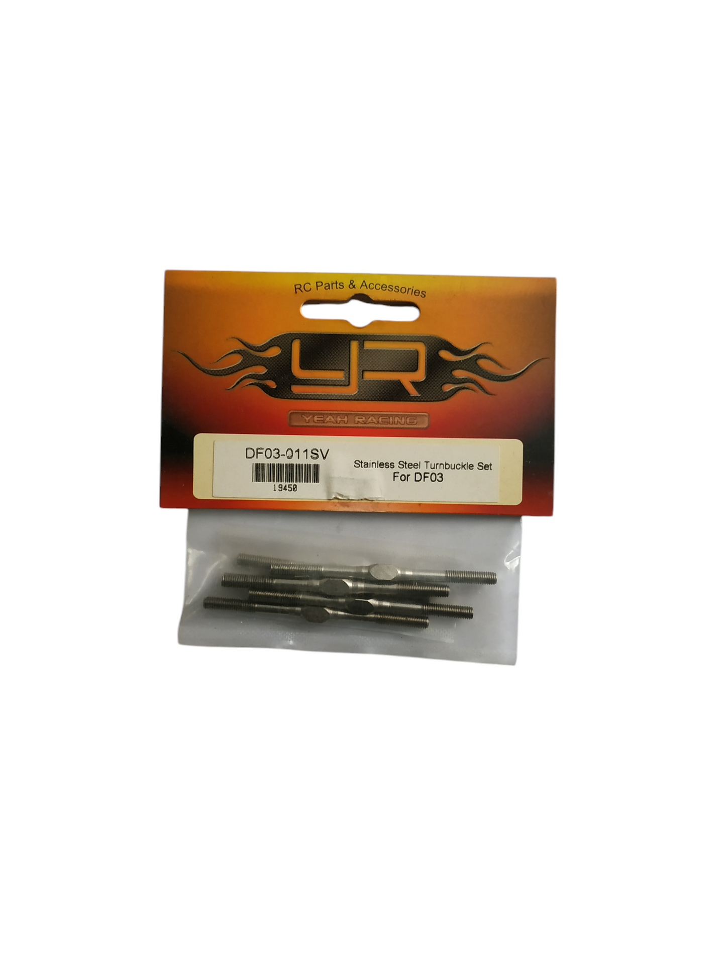 Yeah Racing Steel Turnbuckle Set Silver DF03